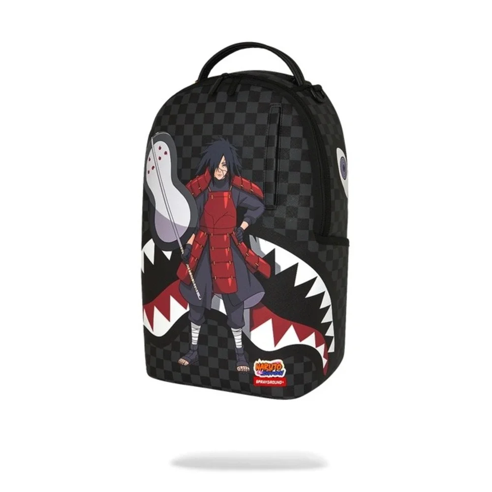 NEW Sprayground Naruto Madara Sharkmouth Backpack Black Red Anime Unisex